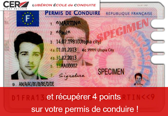 Stage de récupération de points au permis de conduire