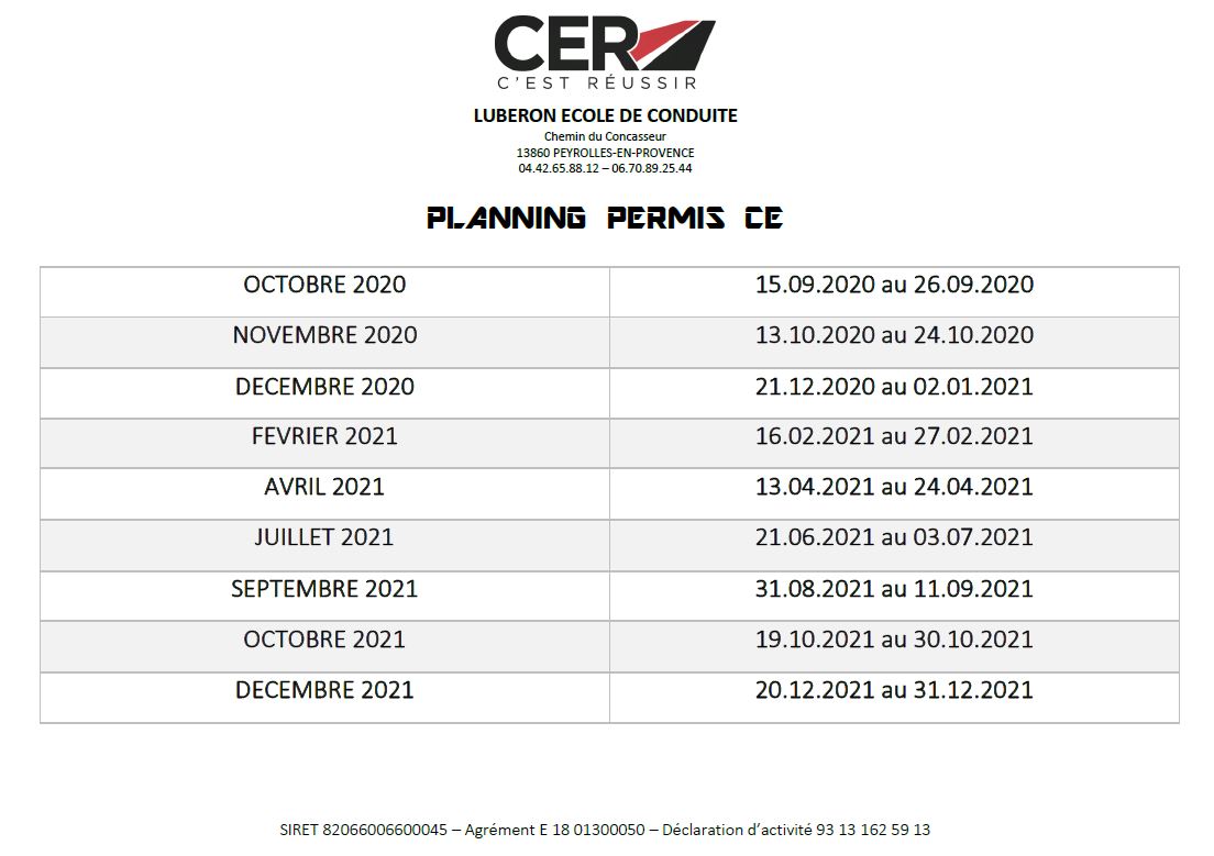 Planning Permis CE 2021 - CER LUBERON