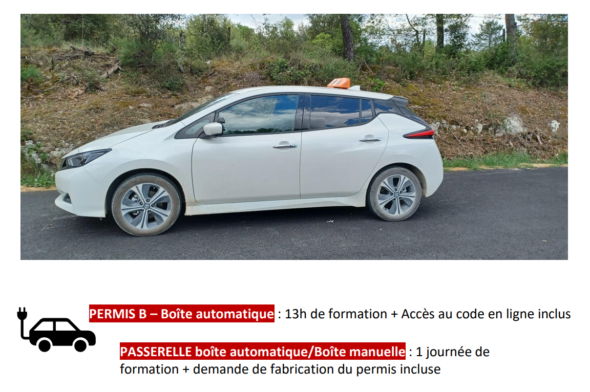 Permis B : Permis Boite auto